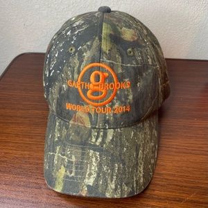 Garth Brooks World Tour 2014 Hat Adult‎ OSFA Mossy Oak Camo strap back cap